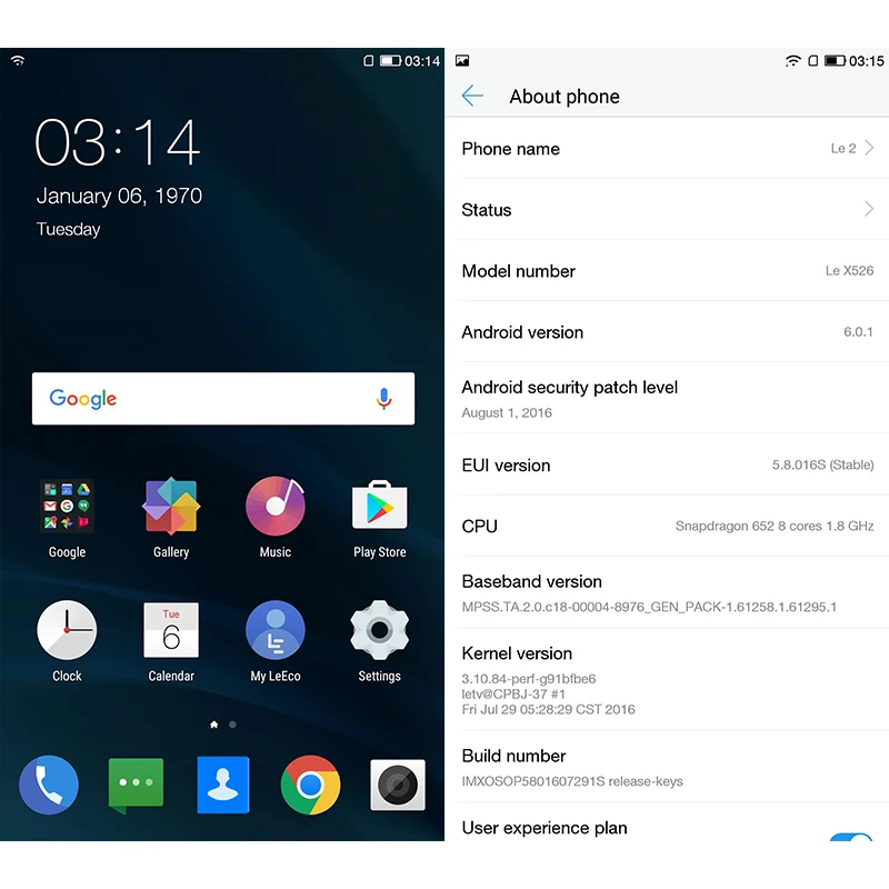 Глобальная версия Letv LeEco Le 2X526 мобильный телефон 3 ГБ ОЗУ 64 Гб Snapdragon 652