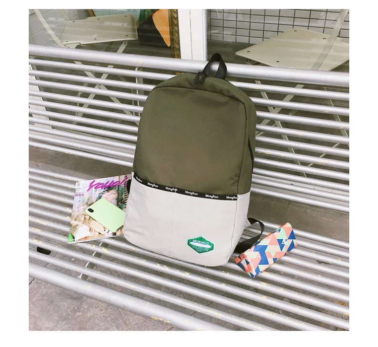 Menghuo Panelled Backpack Women School Backpack for Teenage Girl Fashion Men Travel Bag Unisex Rucksack Bolsas Mochila Sac A Dos_39-1_19