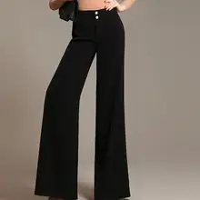 Осень Весна Зима Формальные прикладочные Узкие повседневные женские брюки Широкие брюки плюс размер