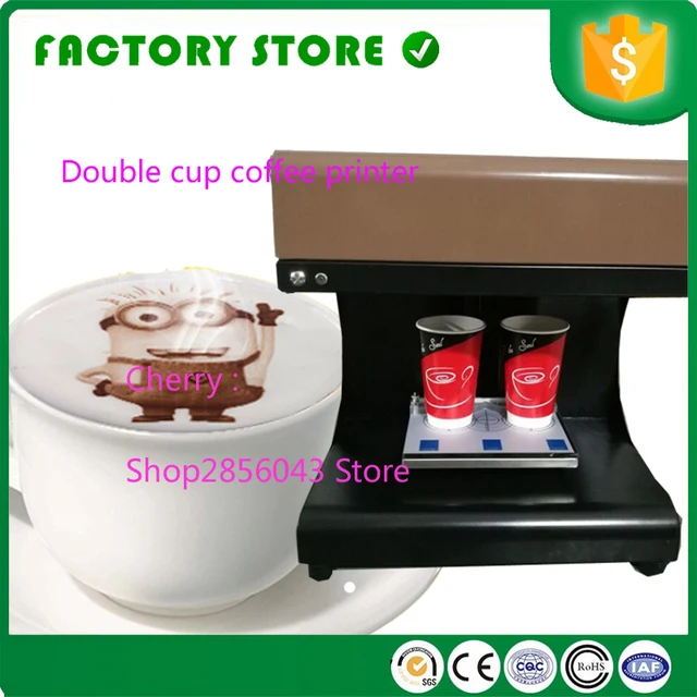 Double Cup Coffee Printer Automatic Latte Art Double Cup Coffee Printer Automatic Latte Art Printing Machine
