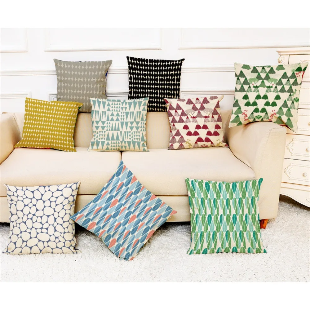 

Line Letter Pattern Pillowcases Cover Super soft fabric Home Cushion Simple Geometric Throw Bedding Pillow Case Pillow Covers