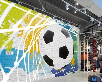 

beibehang wall papers home decor Custom photo wallpaper personality rugby wallpaper fashion bar restaurant background Vinyl wall