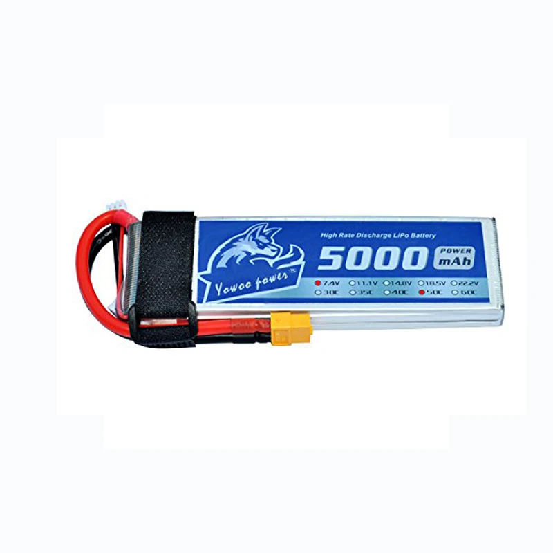 RC Lipo 2S 3S 4S 5S 6S FPV 450 500 Аккумулятор 7,4 V 11,1 V 14,8 V 18,5 V 22,2 V 5000mAh 50C Busrt 100C для радиоуправляемого вертолета дрона Акку