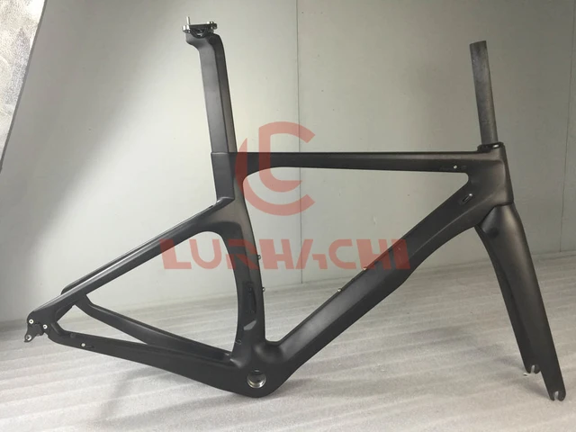 Special Offers LURHACHI HQR19 Carbon Frame Mechanical or Di2 Road Bike Carbon Bicycle Frame+Fork+Seat Post+Headset+Clamp Size XXS/XS/S/M/L