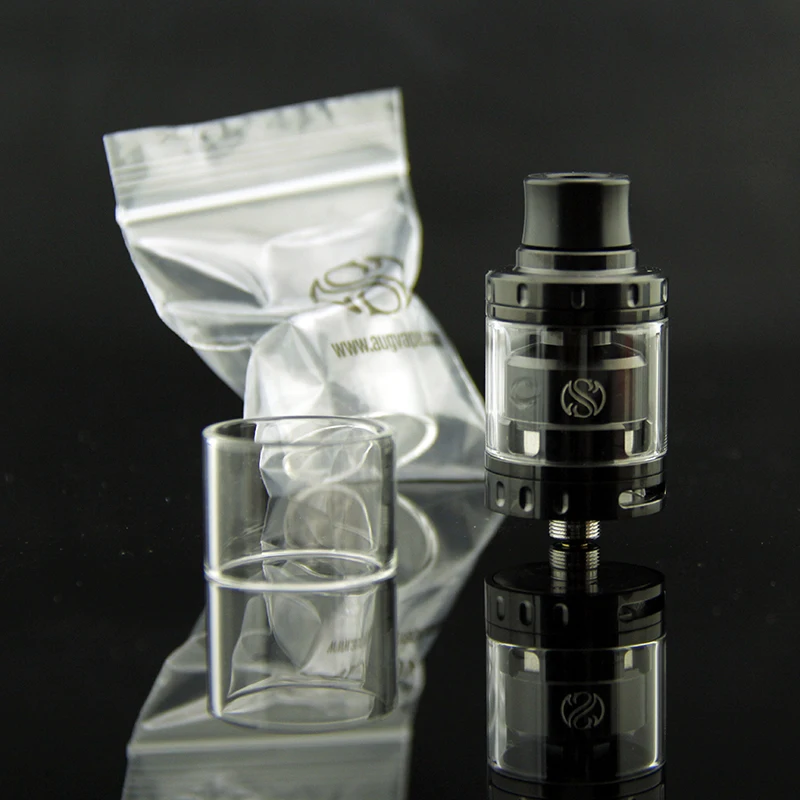 Augvape Merlin mini RTA Tank Atpmizer сменная стеклянная трубка Pyrex 24 мм Емкость бака 2 мл
