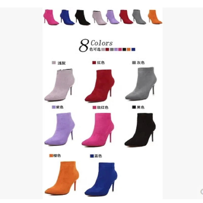 

2019 autumn and winter new waterproof platform thick with cross with Martin boots high heel boots women's boots