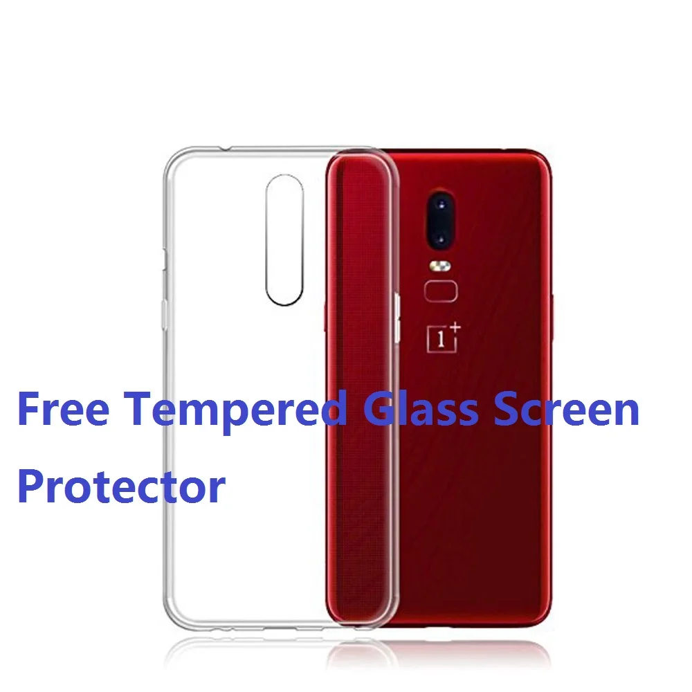 Clear Soft TPU Case for Oneplus 6 Transparent Gel Back Cover Crystal Slim Protective Phone Cases |