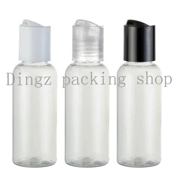 

(50pcs/lot)50ml empty transparent disc top cosmetic PET lotion bottles,PET lotion points bottling,Empty bottles