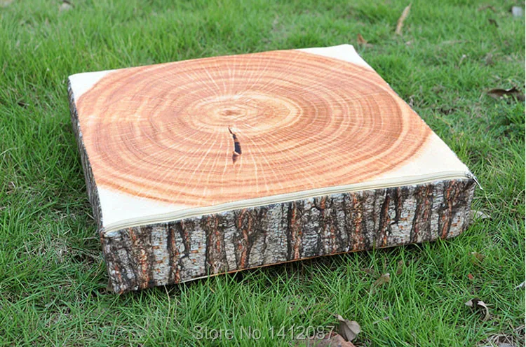 Creative imitation wooden pillow,Simulation stakes Cushion,Home Pillow Decoration/birthday Gifts