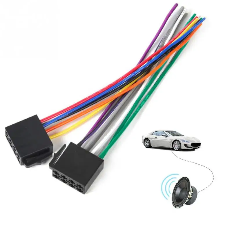 

2018 NEW HOT ISO Wire Harness Female Adapter Connector Cable Radio Wiring Connector Adapter Plug Kit for Auto Car Stereo System