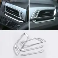 ABS Matte Chrome ด้านข้างเครื่องปรับอากาศฝาครอบ Vent สำหรับ BMW X1 f48 2016-2018X2 F47 2018 รถอุปกรณ์เสริม