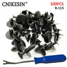 CNIKESIN 100PCS for Peugeot 307 308 408 206 Citroen C4 Auto Fastener Car Engine Cover Soundproof Cotton Insulation Cotton Clip