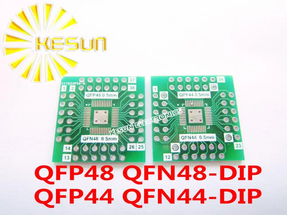 Бесплатная доставка 20 шт. QFN48 QFP48 поворотный DIP48 QFN44 QFP44 DIP44 0 5 мм IC адаптер