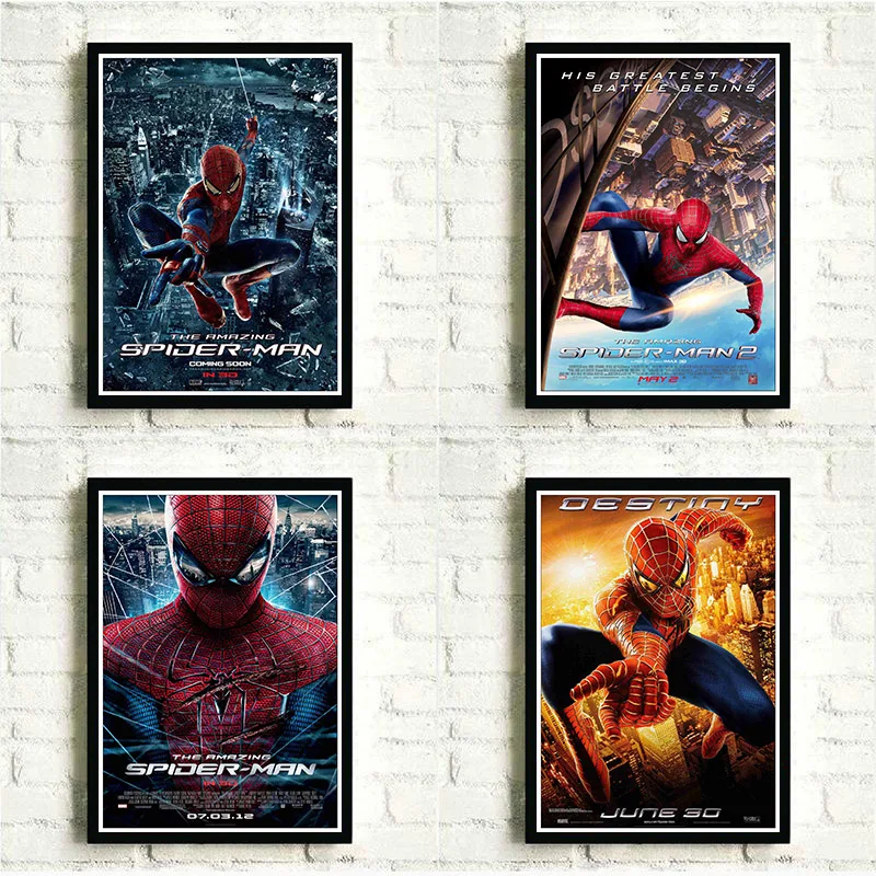 

Classic Film Spiderman coated paper painting poster Home Decora paper Bar decora
