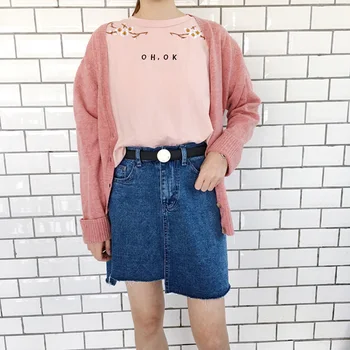 

Simple Casual Women Belt Easy Matching Colors For Cloth Jeans Belt