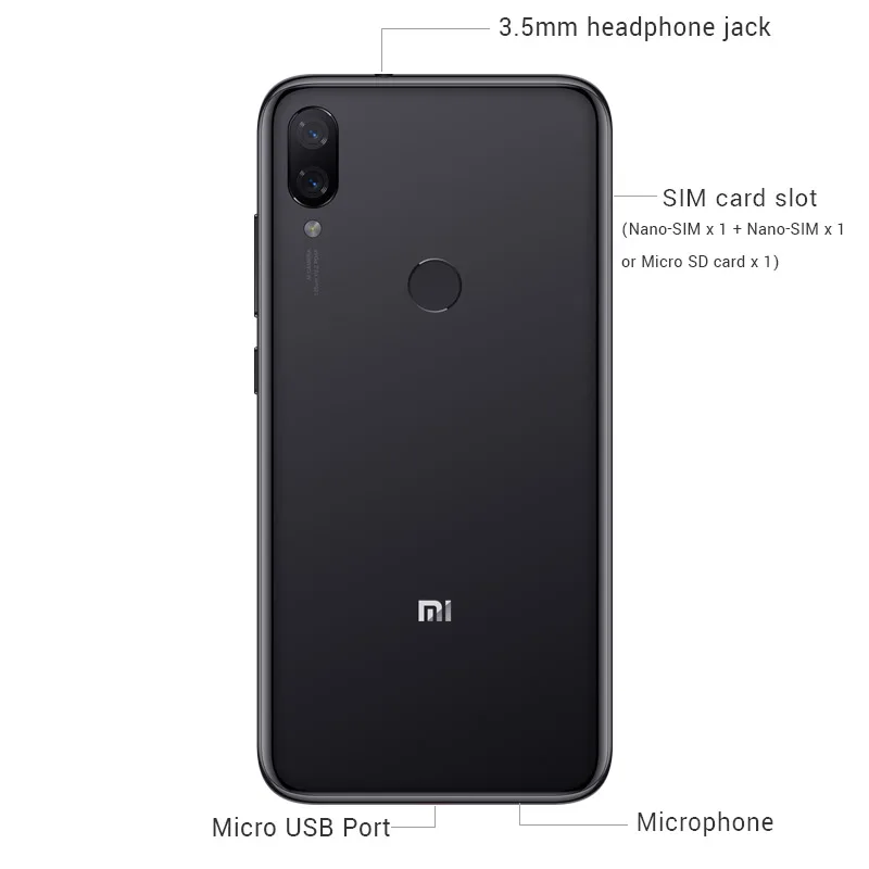 Xiaomi Play, 6 ГБ ОЗУ, 128 Гб ПЗУ, мобильный телефон MTK Helio P35, четыре ядра, 5,84 дюймов, 19:9, полный экран, двойной 12 Мп+ 2 МП, камера AI