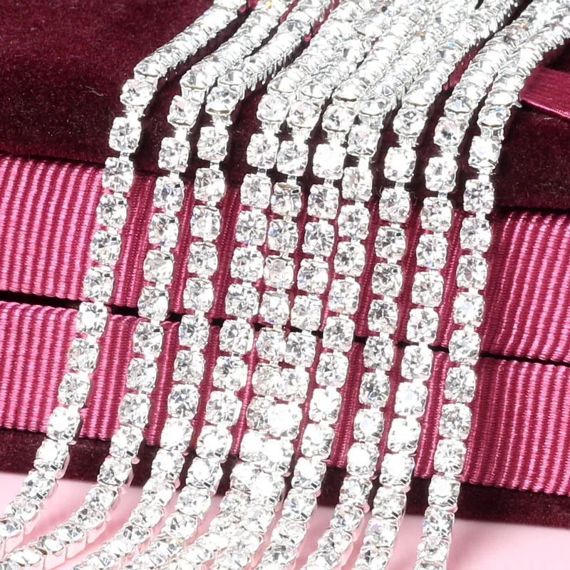 

Prajna Rhinestone Cup Chain Claw Mix Color AB Crystal Sew On Cup Chain Rhinestone For Clothes Dress DIY Ornament Accessories