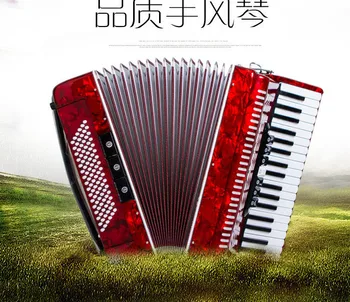 

60 base Accordion Musical Instrument Of Adult Wooden Structure 96 Bass Accordion 37 Keys