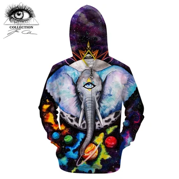 

Alien elefant By Pixie coldArts 3D Print Hoodies Men Anime Sweatshirt Tracksuits Pullover Zipper Jackets Coat Hooded Drop Ship