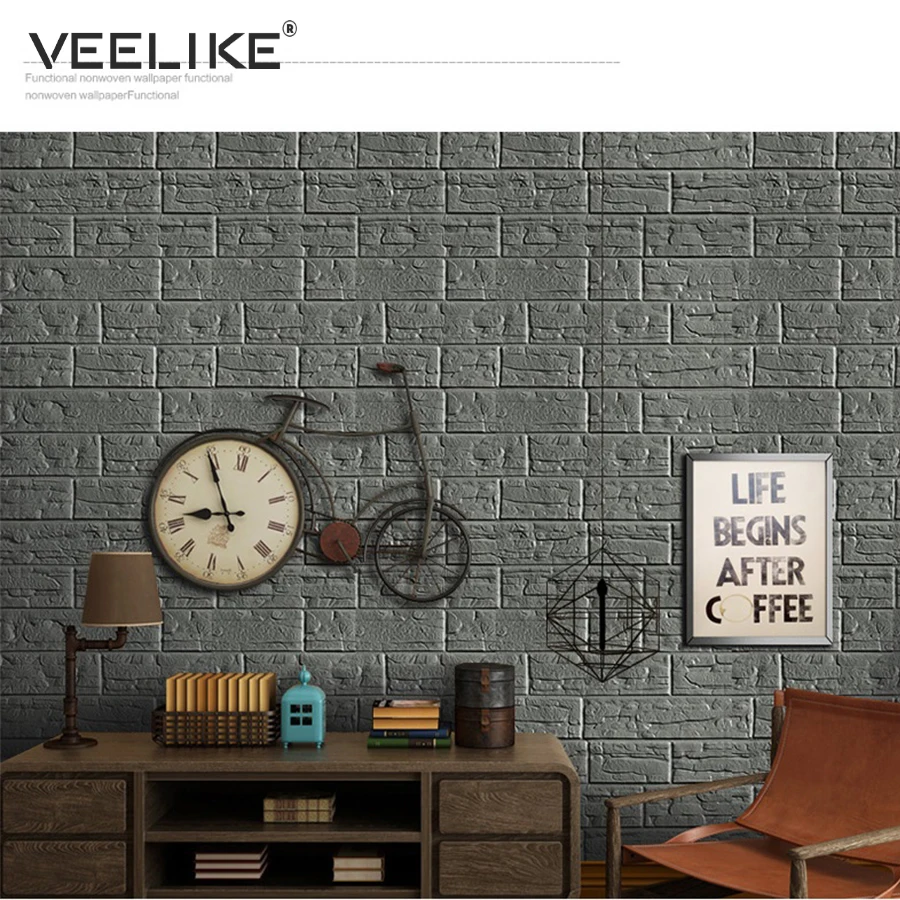 3D Self adhesive Waterproof Brick Wallpaper for Living Room TV Background 3D Wall Stickers Kitchen Wallpaper Bedroom Home Decor 3D Self adhesive Waterproof Brick Wallpaper for Living Room TV Background 3D Wall Stickers Kitchen Wallpaper Bedroom Home Decor
