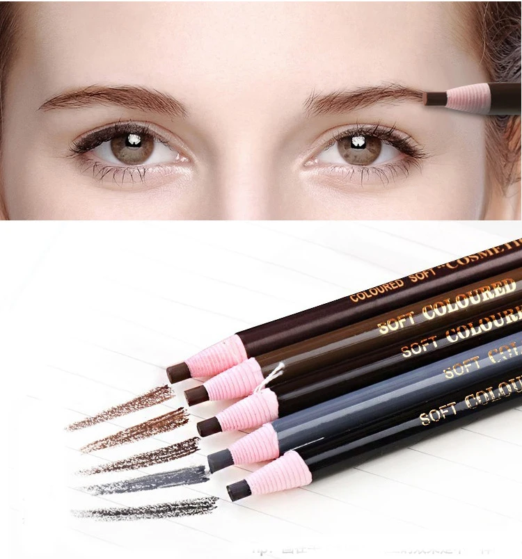 

5 Colors 2019 Eyebrow Pencil Waterproof Microblading Pen Long-lasting Eyebrow Enhancer Easy Wear Eye Brow Tint dye Makeup Tools