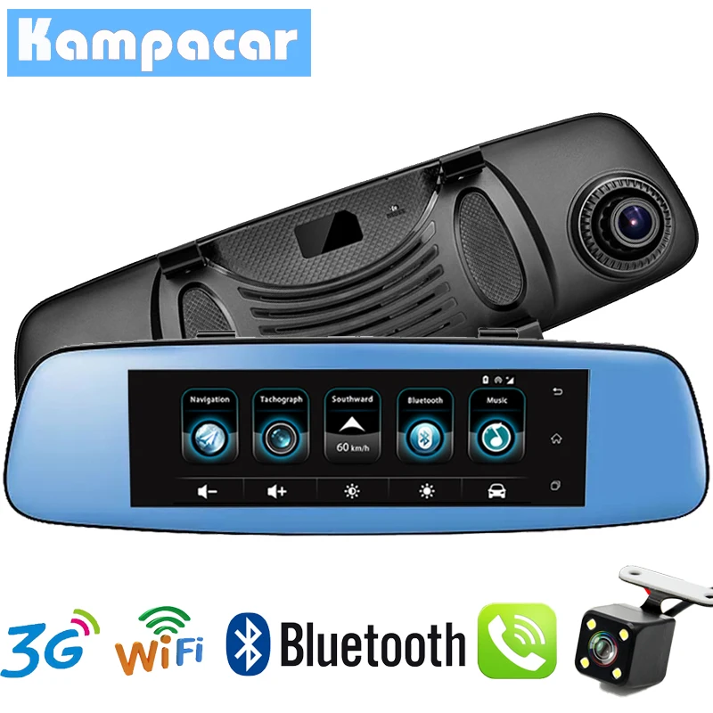 

Kampacar Auto Dash Cam Car DVR With GPS Car Mirror Camera GPS Navigation FHD 1080P Car Video Recorder 3G WiFi Camera For Cars