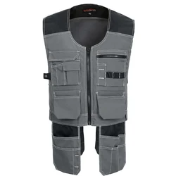 Los Nuevos Hombres Trabajan Chaleco Ropa de Seguridad Multi-Bolsillos Herramienta Chaleco Multifuncional Fotógrafo Carpintero Mecánico Ropa de Trabajo Tops 2 Color Los Nuevos Hombres Trabajan Chaleco Ropa de Seguridad Multi-Bolsillos Herramienta Chaleco Multifuncional Fotógrafo Carpintero Mecánico Ropa de Trabajo Tops 2 Color