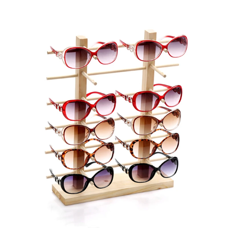 Buy Wooden Glasses Shelves Jewelry Display Rack Glasses Organizer Bangle Stand
