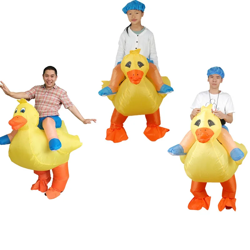 inflatable duck costume, nice costume, party costume, festival suit on