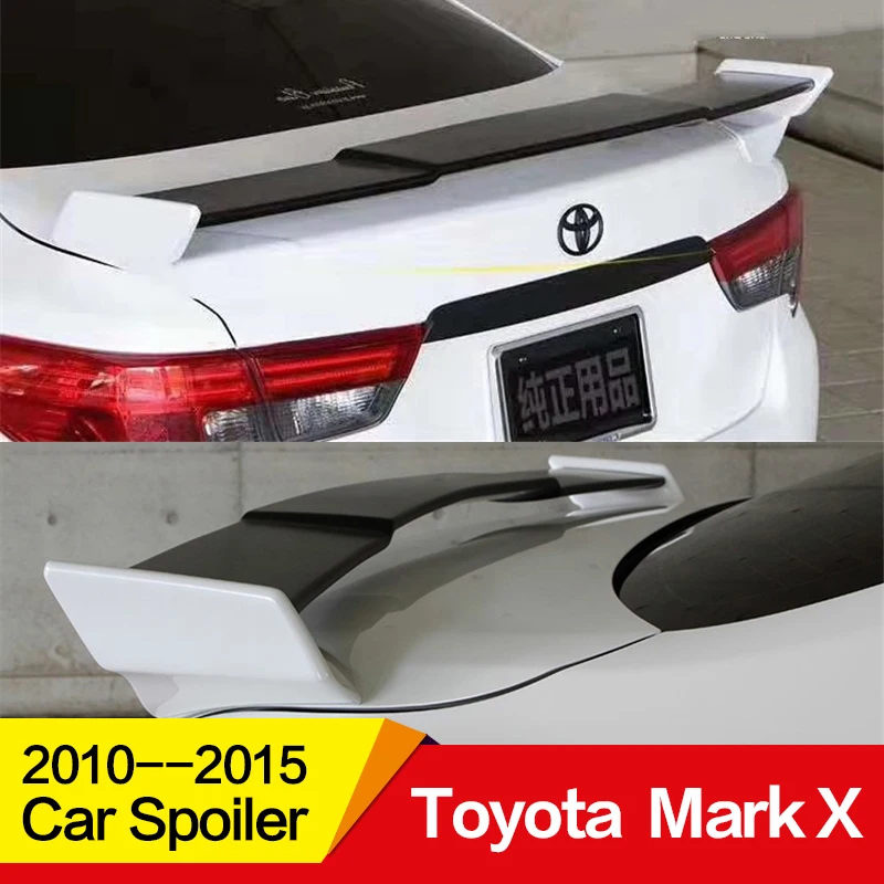 

Use for Toyota Mark X REIZ spoiler 2010 11 12 13 14 15 16 17 year FRP Material With color rear wing IS style spoiler Accessories
