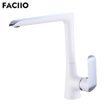 

FACIIO Kitchen Mixer Tap Single Hole Basin Faucet Kitchen Chrome Sink Faucets Mixers Rotatable Water Taps Torneira YD-1004