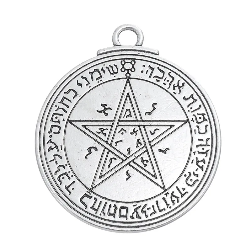 

Dawapara Venus Love Pentacle Key of Solomon ancient round flat charm large pendants for Necklace/Bracelets jewelry making