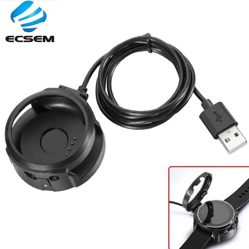 

ECSEM 1M USB charging cable charger for Huami Amazfit Watch 2/2S A1612B A1609 charger adapter 0.5A charging dock
