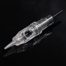 Иглы для татуажа, 100 шт./лот, 1RL, одноразовые, стерилизованные, Перманентный макияж, картридж, иглы, советы для бровей, губ, Agulha, легко нажимаются