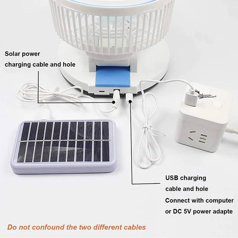 Многофункциональный вентилятор на солнечной батарее складной с светодиодный свет 2 Скорость Регулируемый кулер мини-вентилятор Удобный маленький стол настольный USB вентилятор охлаждения