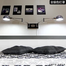 Светодиодный настенный светильник Минималистский прикроватный светильник для спальни рокер шпилька настенное крепление креативное освещение для чтения с диммером FG660