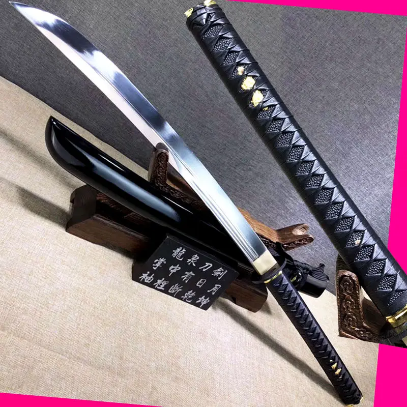 

Hand-Forging T1095Carbon Steel Sharp Cut Bamboo Broadsword Sword Sabre Japanese Samurai Katana Handmade Asian Fighting Knife