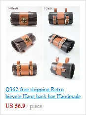 Clearance E0985 Retro Bicycle hangback bag vintage saddle bag bike block package Pure cowhide Handmade Tool bag 0 Clearance E0985 Retro Bicycle hangback bag vintage saddle bag bike block package Pure cowhide Handmade Tool bag 0