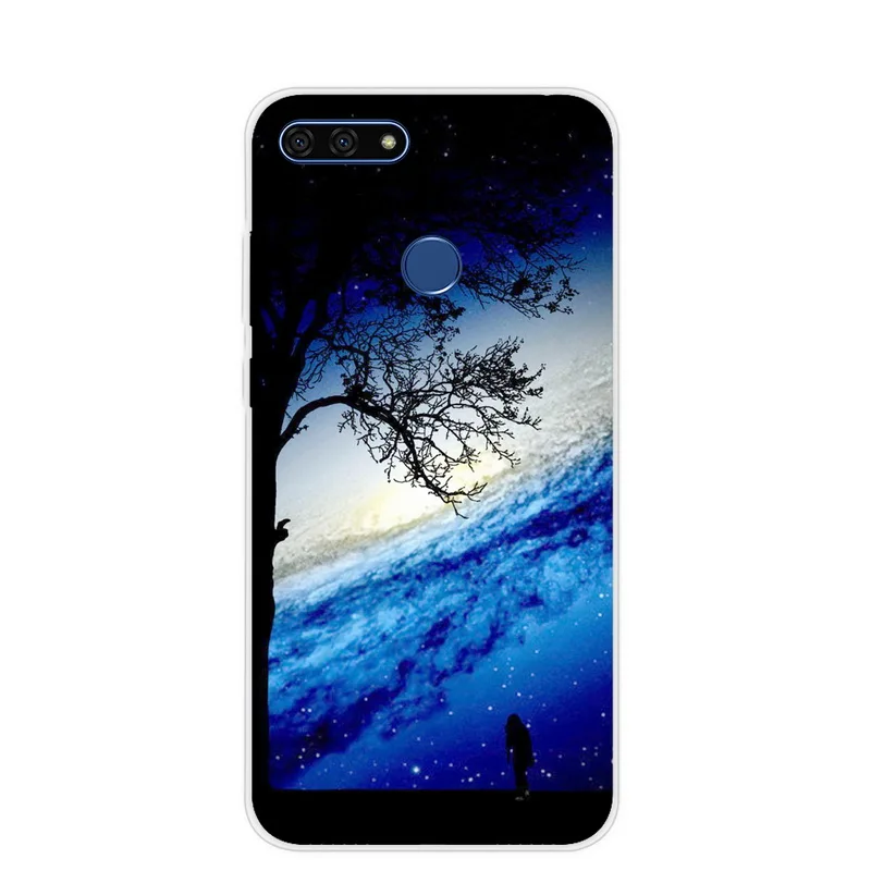 Honor 7C силиконовый чехол для Huawei Честь Aum L41 5 7 дюймов мягкий телефона с