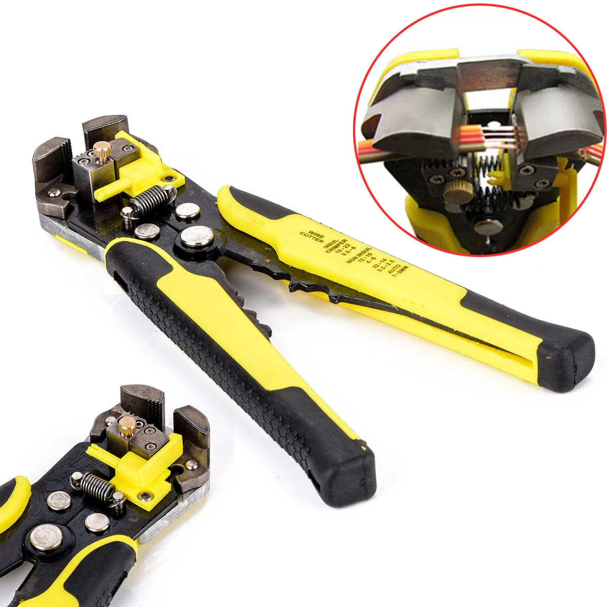 1pc Automatic Electrical Cable Wire Cutter Stripper Crimper Pliers Terminal Tool AWG24-10 0.2-6.0mm2