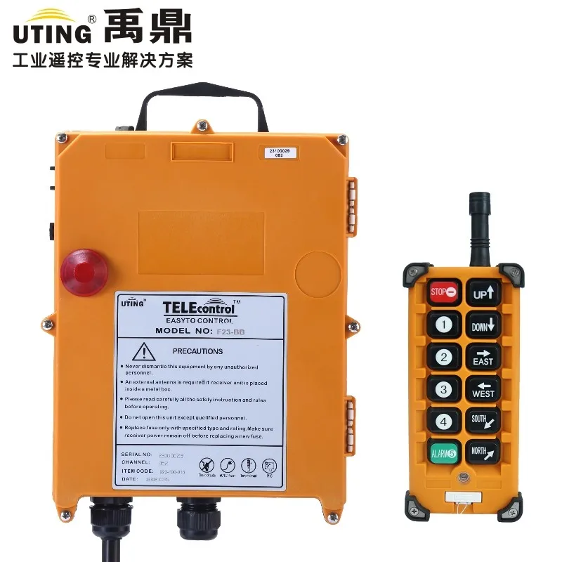 

TELECRANE Wireless Industrial Remote Controller Electric Hoist Remote Control 1 Transmitter + 1 Receiver F23-BB