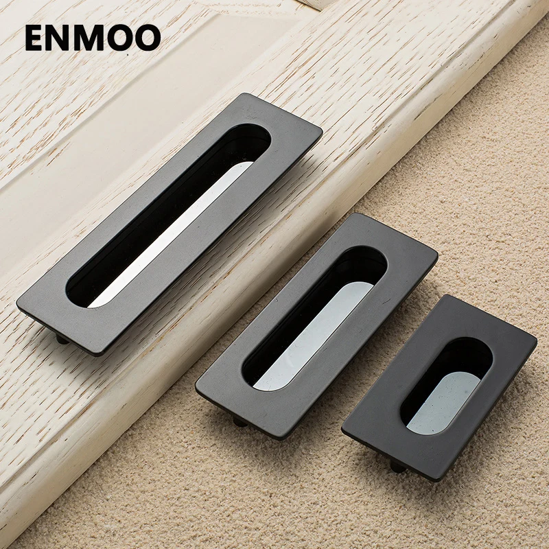 Hidden Handle Hideaway Zinc Alloy Cabinet Door Handle tiradores para