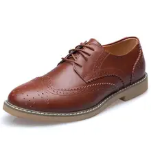 2016 New British fashion Bullock Oxford Shoes For Men, Luxury Brand Men Dress Shoes, Business Leather Shoes 13025# Size38-44