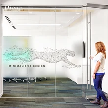 DICOR креативная Геометрическая матовая оконная декоративная пленка КИТ Гепард модное деловое украшение для гостиной BLT2213KJ