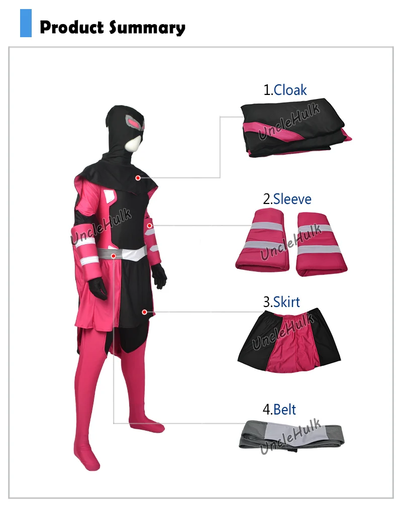 High-Quality-Gwen-GwenPool-Cosplay-Costume-with-cloak-lycra-fabric-UncleHulk-12