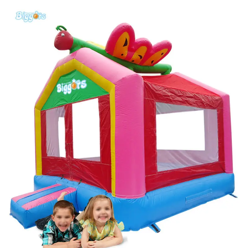 

Pink Inflatable Bouncy House With Butterfly For Girls