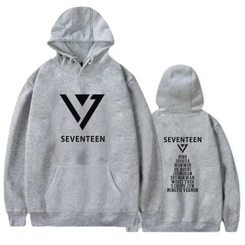 

Europe and the United States hot autumn and winter new SEVENTEEN album loose men and women fleece hoodies