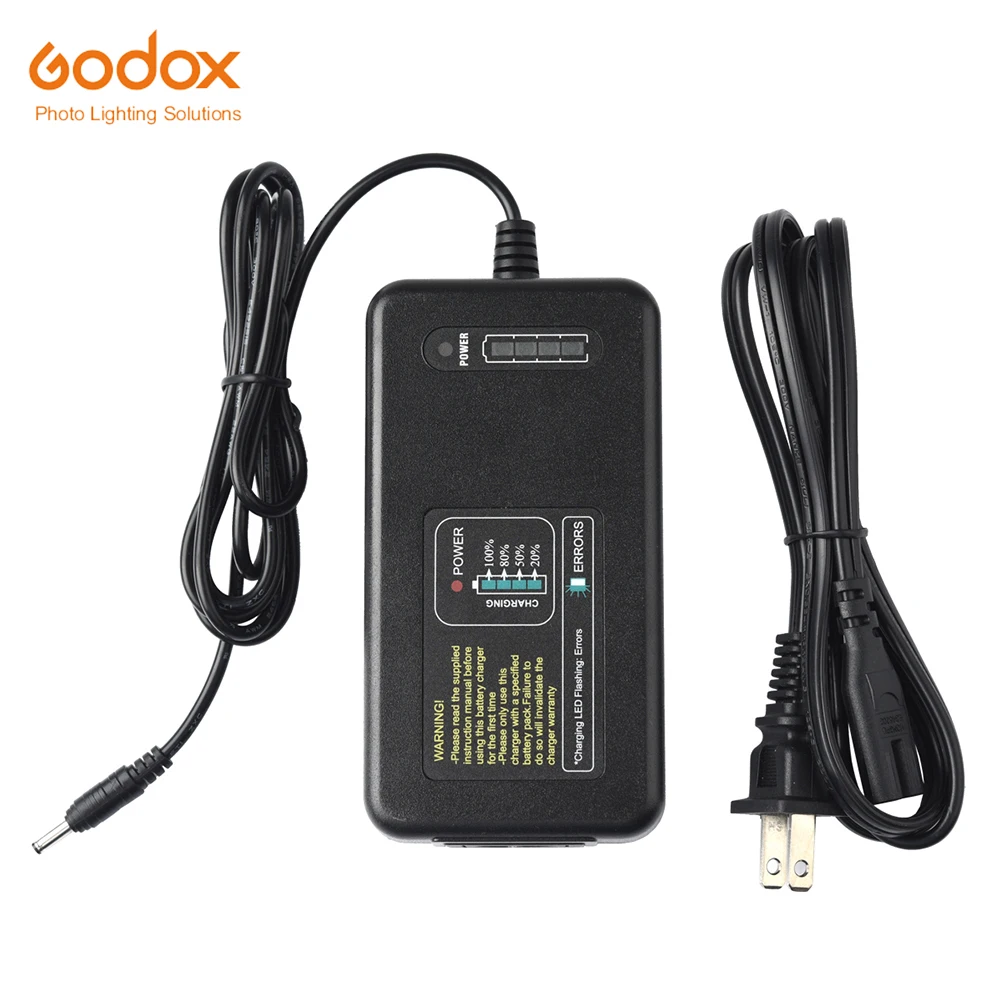 

Godox C26 AC Battery Charger for Godox AD600 Pro/AD600Pro Li-on Battery WB26 The Power Adapter Flash Speedlite +Power Cord Kit