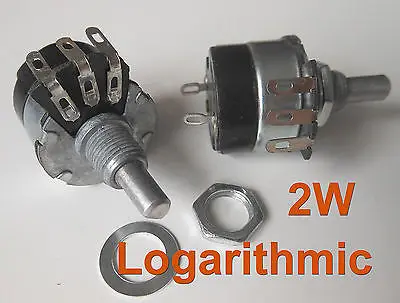 

2pc A22K Ohm 22K Logarithmic Nolinear Potentiometer 2W ON/OFF Switch WH134-2
