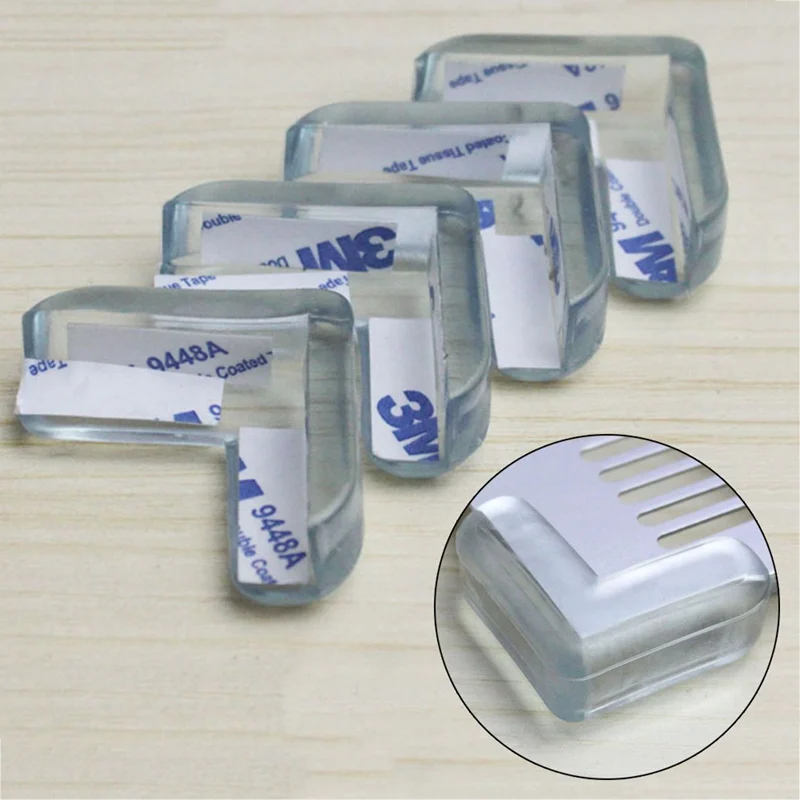 

1Pcs Child Baby Safety Transparent Silicone Protector Table Corner Protection Cover Children Anticollision Edge Corner Guards